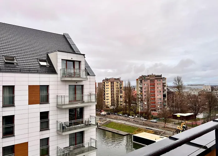 Chmielna Riverview From Balcony 아파트 그단스크